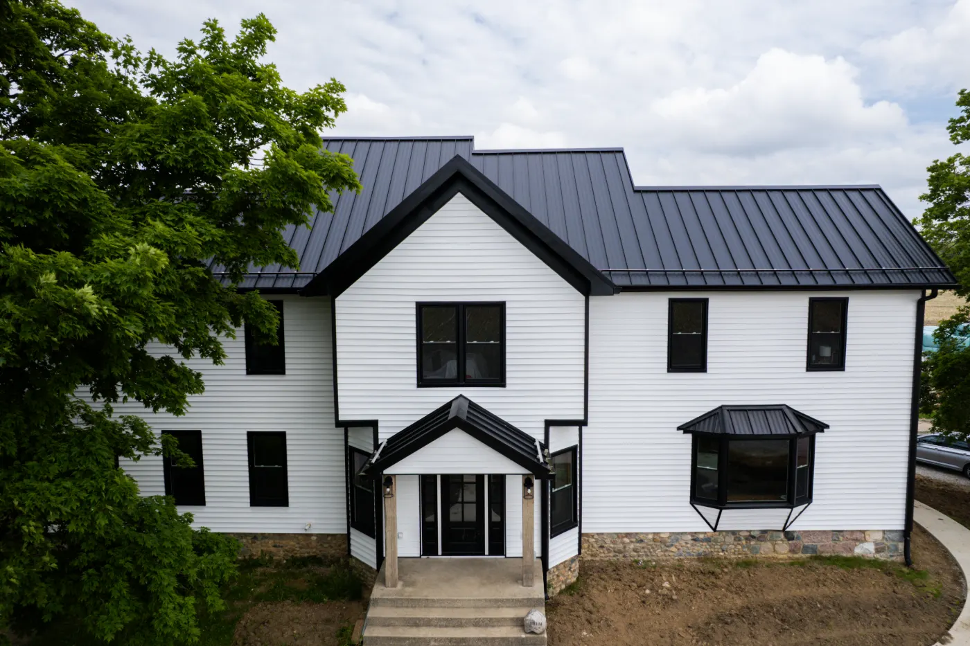 Fiber cement siding installed on a Arcadia home