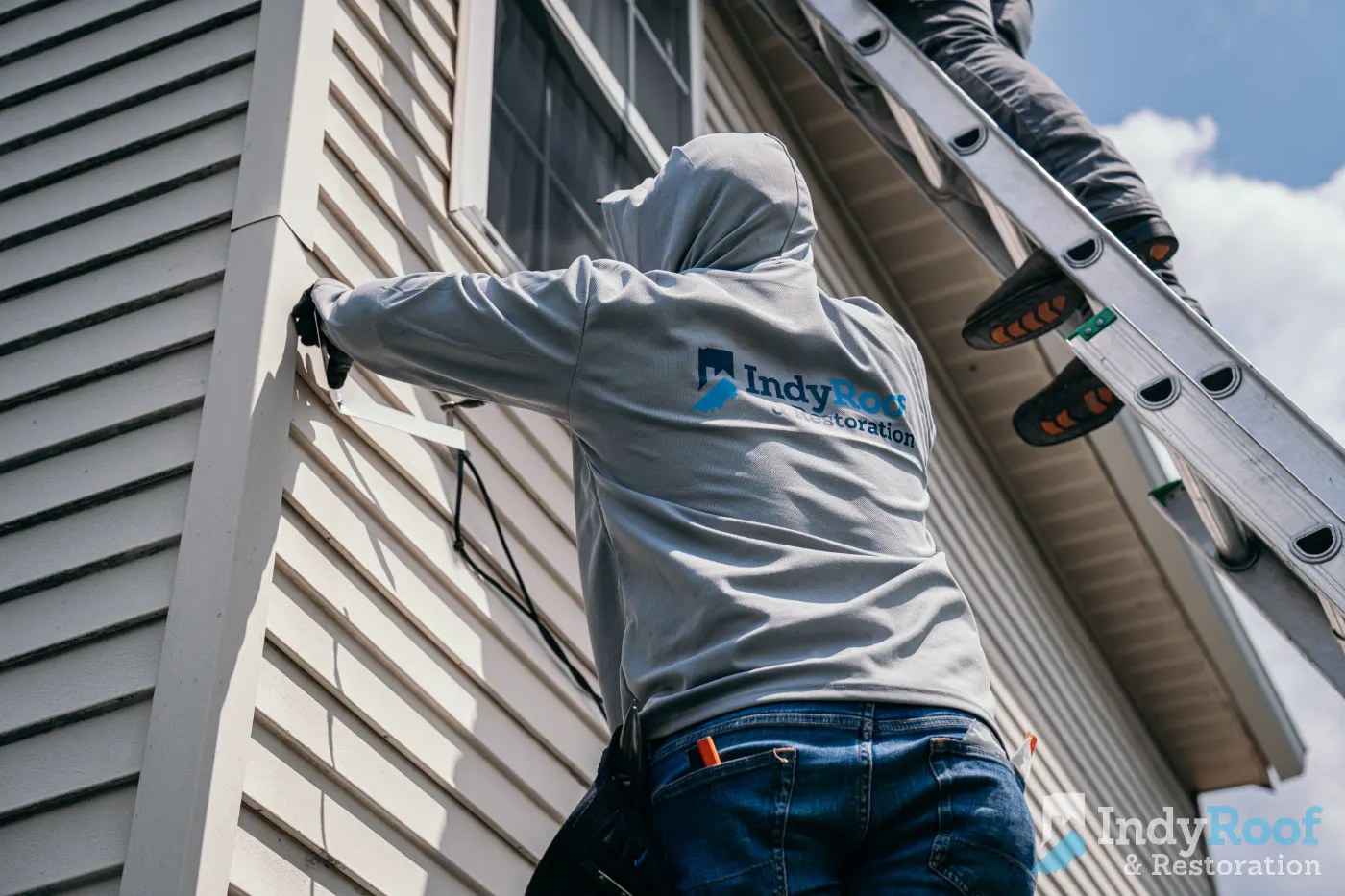 Storm-damaged siding documented in Arcadia